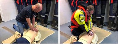 Performance of Basic Life Support by Lifeboat Crewmembers While Wearing a Survival Suit and Life Vest: A Randomized Controlled Trial